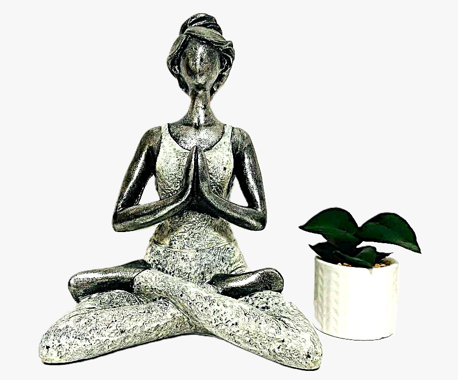 Yoga figurína 24 cm - Biela