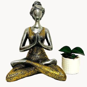 Yoga figurína 24 cm - Zlatá