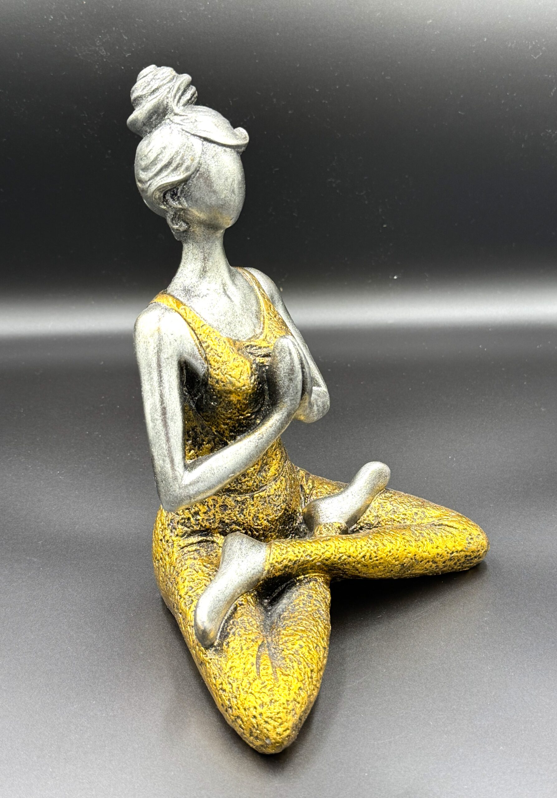 Yoga figurína 24 cm - Zlatá – Obrázok 2
