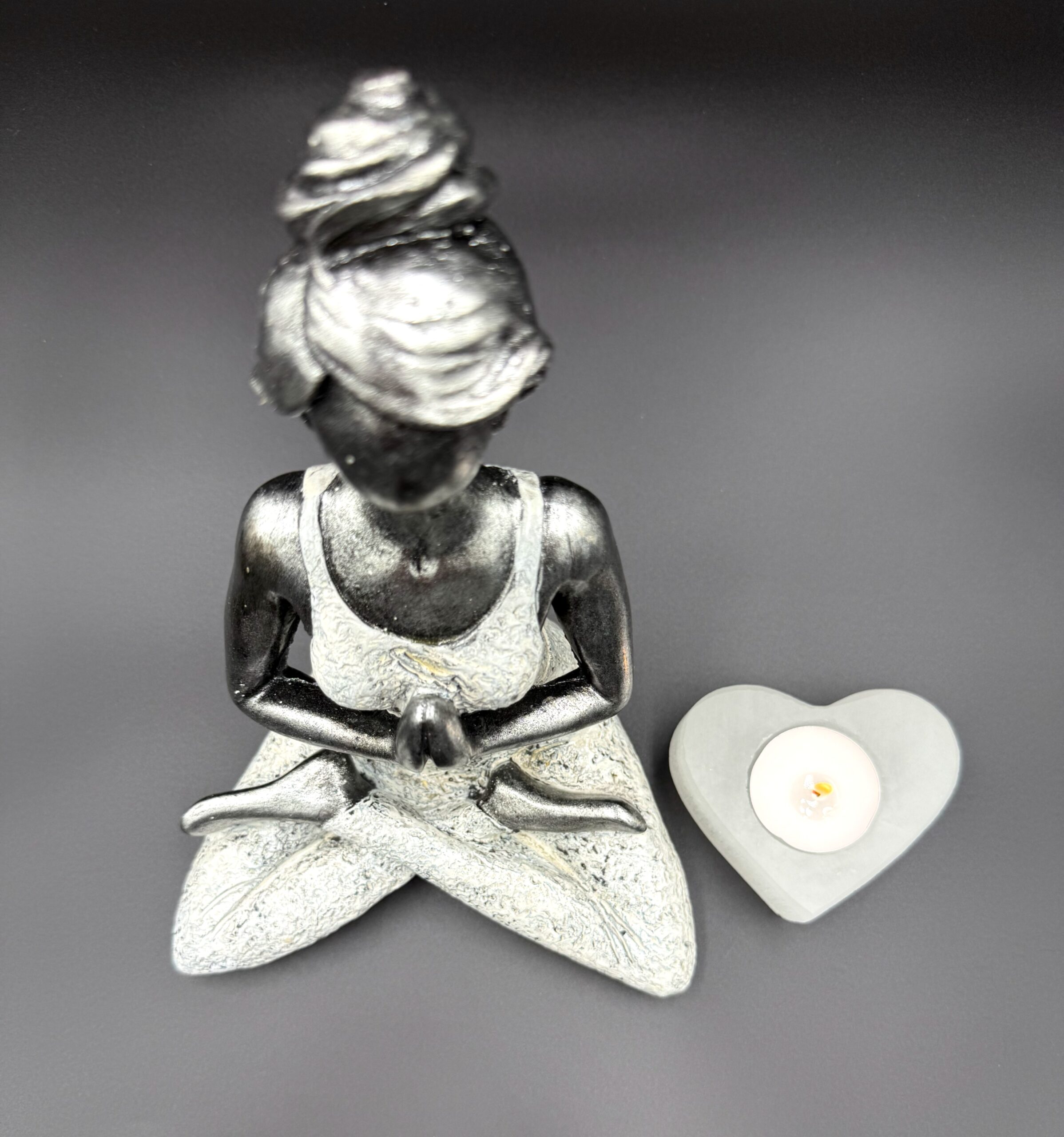 Yoga figurína 24 cm - Biela – Obrázok 3